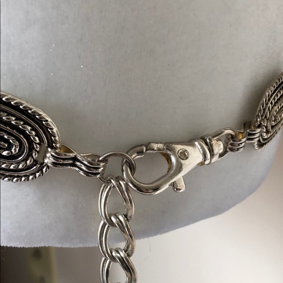 Silver chain link belt - Picture 2 of 5